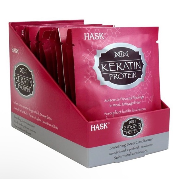 12 x Hask Keratin Protein Smoothing Deep Conditioner Packette - Picture 1 of 7